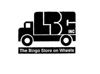LBC INC THE BINGO STORE ON WHEELS logo
