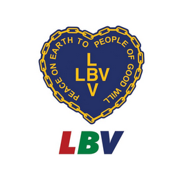 LBV PEACE ON EARTH TO THE PEOPLE OF GOOD WILL. logo