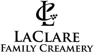 LC LACLARE FAMILY CREAMERY logo