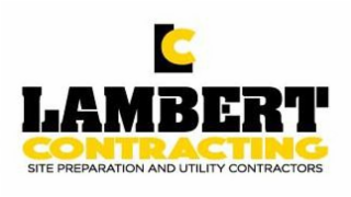 LC LAMBERT CONTRACTING SITE PREPARATION AND UTILITY CONTRACTORS logo