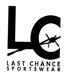 LC LAST CHANCE SPORTSWEAR logo