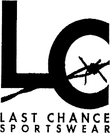 LC LAST CHANCE SPORTSWEAR logo