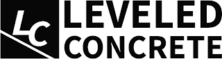 LC LEVELED CONCRETE logo