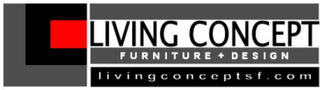 LC LIVING CONCEPT FURNITURE + DESIGN LIVINGCONCEPTSF.COM logo