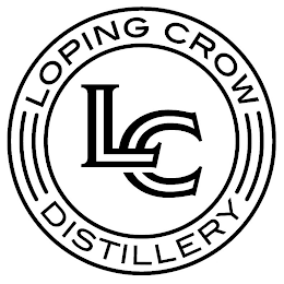 LC LOPING CROW DISTILLERY logo