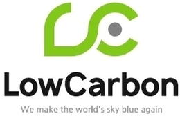 LC LOWCARBON WE MAKE THE WORLD'S SKY BLUE AGAIN logo