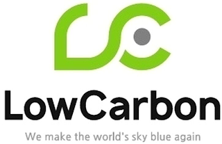 LC LOWCARBON WE MAKE THE WORLD'S SKY BLUE AGAIN logo