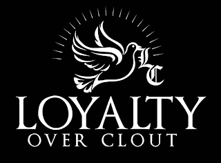 LC LOYALTY OVER CLOUT logo