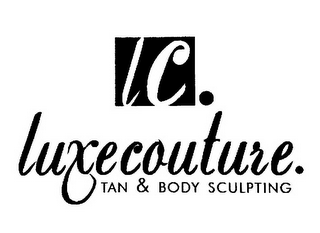 LC. LUXECOUTURE. TAN & BODY SCULPTING logo