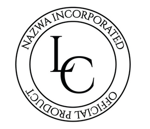 LC NAZWA INCORPORATED OFFICIAL PRODUCT logo