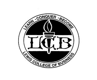 LCB LEARN CONQUER BECOME LEWIS COLLEGE OF BUSINESS logo