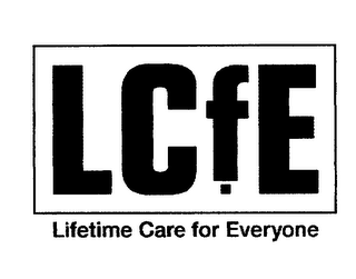LCFE LIFETIME CARE FOR EVERYONE logo