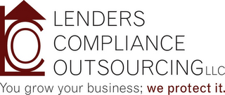 LCO LENDERS COMPLIANCE OUTSOURCING LLC YOU GROW YOUR BUSINESS; WE PROTECT IT. logo