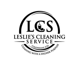 LCS LESLIE'S CLEANING SERVICE COLOSSIANS 3:23 CLEANING WITH A HIGHER PURPOSE logo
