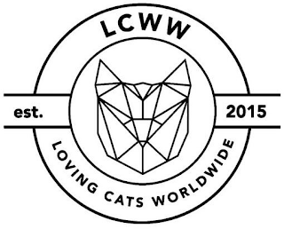LCWW LOVING CATS WORLDWIDE EST. 2015 logo