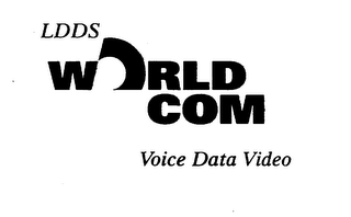 LDDS WORLD COM VOICE DATA VIDEO logo