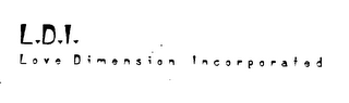 L.D.I. LOVE DIMENSION INCORPORATED logo