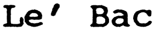 LE' BAC logo