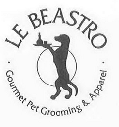 LE BEASTRO · GOURMET PET GROOMING & APPAREL · logo