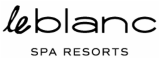 LE BLANC SPA RESORTS logo