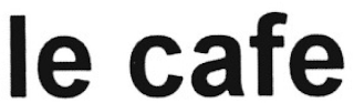 LE CAFE logo