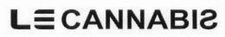 LE CANNABIS logo