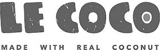 LE COCO MADE WITH REAL COCONUT logo