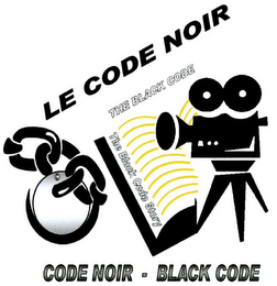 LE CODE NOIR THE BLACK CODE THE BLACK CODE STORY CODE NOIR - BLACK CODE logo