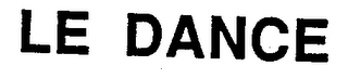 LE DANCE logo