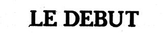 LE DEBUT logo