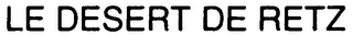 LE DESERT DE RETZ logo
