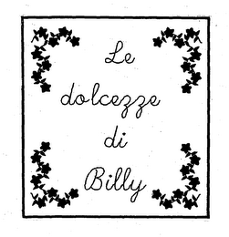 LE DOLCEZZE DI BILLY logo