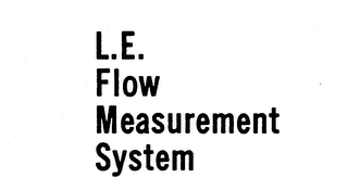L.E. FLOW MEASUREMENT SYSTEM logo