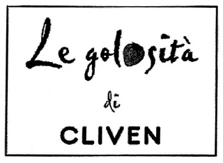 LE GOLOSITÀ DI CLIVEN logo