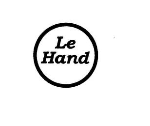 LE HAND logo