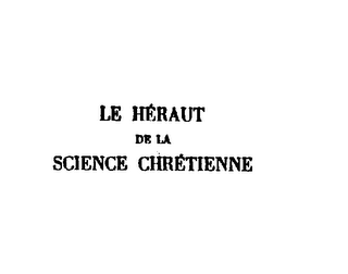 LE HERAUT DE LA SCIENCE CHRETIENNE logo