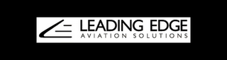 LE LEADING EDGE AVIATION SOLUTIONS logo