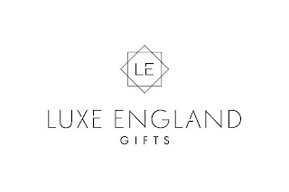 LE LUXE ENGLAND GIFTS logo