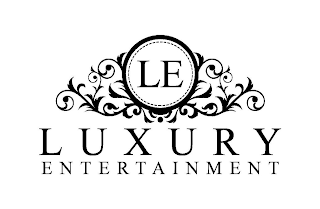 LE LUXURY ENTERTAINMENT logo