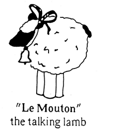 "LE MOUTON" THE TALKING LAMB logo