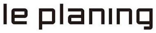 LE PLANING logo