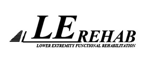 LE REHAB LOWER EXTREMITY FUNCTIONAL REHABILITATION logo
