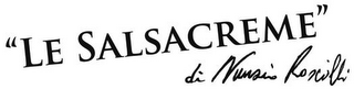 "LE SALSACREME" DI NUNZIO ROSCILLI logo