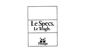 LE SPECS. LE TOUGH. PRESTIGE P logo