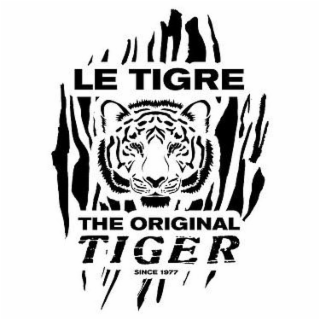 LE TIGRE THE ORIGINAL TIGER SINCE 1977 logo