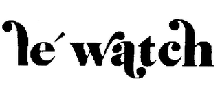 LE WATCH logo
