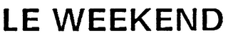 LE WEEKEND logo