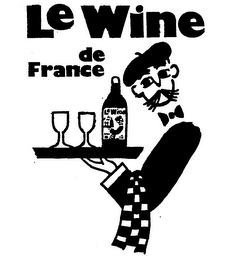 LE WINE LE WINE DE FRANCE logo