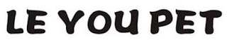 LE YOU PET logo