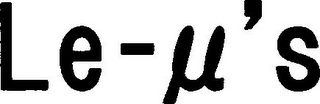 LE-µ'S logo